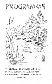 50s Concert Programme